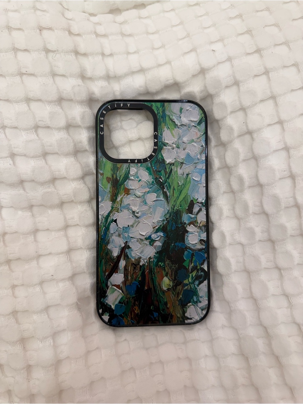 Casetify iPhone 13 Pro Max Floral Impression Phone Case - Blue Green White